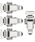 Spring Loaded Latch Set 4Pcs Stainless Steel Draw Latch Hardware for Toolboxes Cabinets Chests Boxes and Wooden Cases