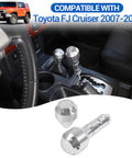 Toyota FJ Cruiser Gear Shifter Head Replacement Kit Slick Aluminum Alloy Shift Knob Silver Upgrade For 2007 2021 Models