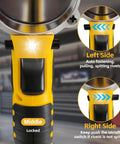 Heavy Duty Cordless Rivet Gun Compatible With DeWalt 20V Battery Tool Only, showing control buttons for fastening rivets.