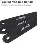 Close-up of frosted non-slip handles on Low Profile Bicycle Spanner Set 2mm Thick For 13mm To 19mm Cone Wrenches Durable Carbon Steel Multi Function Tool For Wheel Hub Axle Nut Install 7 Piece Pro Bike Cone Wrench Kit For Gearheads.
