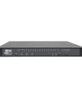 Smooth Operator Cat5 Ip Kvm Switch Running Up To 32 Servers With Badass Virtual Media Streaming For Zero Hassle Local Remote Control In A Tight 1U Rack Mount Setup, front view with ports and controls.