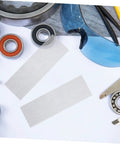 12-Piece Automotive Bumper Repair Mesh Kit For Thermoplastic Fixes shown with tools and protective gear