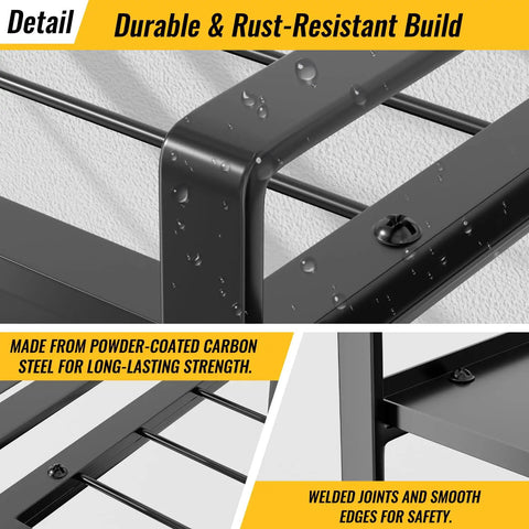 Close-up of Beefy Heavy Duty Power Tool Organizer Wall Mount With Four Tier Storage And Eight Drill Holders Built To 600 Lbs Capacity, highlighting durable, rust-resistant steel frame.
