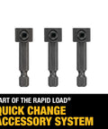 DEWALT countersink drill bit set, three steel bits (#6, #8, #10) with hex shanks