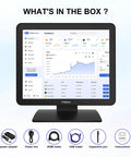 17 Inch Capacitive Touchscreen Monitor With Ten Point Multi Touch For Fluid Gestures In Restaurant Retail And Pos Kiosks Features durable G G glass surface and SXGA display.