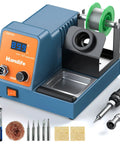 Pro Grade 150W Soldering Station Kit With Adjustable Temperature From 50C To 500C, LED Digital Display, ESD Safe Anti-Static Grounding Wire