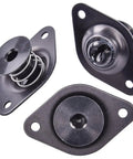 Quick Release Quarter Turn Fasteners Secure Panel Mounting 7/16 Inch Shank 3/4 Inch Hex Drive Flush Black Snap Locks detail view