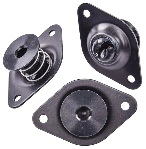 Quick Release Quarter Turn Fasteners Secure Panel Mounting 7/16 Inch Shank 3/4 Inch Hex Drive Flush Black Snap Locks detail view