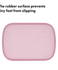 Rubber non-slip surface of Rock Solid Toddler Step Stool provides secure footing for tiny feet to prevent slipping.