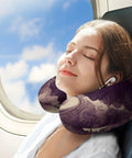 U Shaped Memory Foam Travel Neck Pillow For Black Women With Afro Textured Hair Super Cozy Support To Relieve Fatigue Portable Napping Pillow