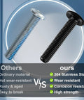 Comparison of Top Drawer High Quality M6 X 25MM Flat Head Hex Socket Cap Screws 304 Stainless Steel Black Oxide Bolt Set.