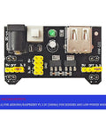 Flexible Wires Included In A Breadboard Kit With 9V Power Module And Dual 5V And 3.3V Outputs For Arduino IoT And STEM Projects Includes 3 Color Coded 170 Tie Point Mini Boards For Quick Prototyping And Easy Debugging.
