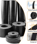 DIY Neoprene Rubber Sheet Solid Seal Material For Gaskets, Anti Slip Pads, Oil Resistant Sound Dampening 12 In X 1/16 In X 10 Ft