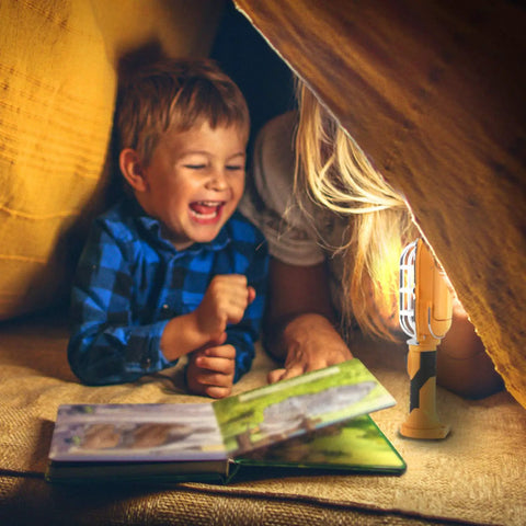Children reading by Ultra Bright Cordless LED Work Light With Magnetic Base 500 Lumens Battery Powered AA Batteries Included