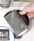 2-pack large stainless steel crinkle cutters with ergonomic black non-slip handles for vegetables