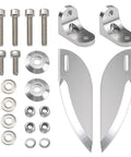 65x25mm Aluminum CNC Machined RC Boat Water Jet Turn Fin For 75-85cm Electric Nitro Remote Control Boats with screws set