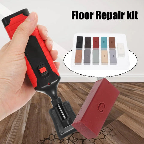 Wood Floor Repair Kit With Wax Blocks For Quick Scratch Fixes On Hardwood Vinyl And Laminate Surfaces For An Easy Portable Restoration