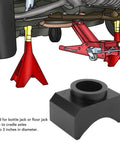Axle Adapter Lifting Saddle For Bottle And Floor Jacks, Billet Aluminum 6061T6, cradling axle with jacks for safe lifting