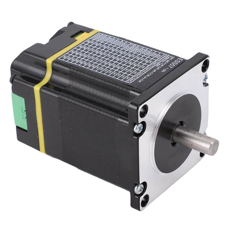 Front view of Integrated Closed Loop Stepper Motor With Built In Encoder for CNC Engraving Machines and 3D Printers, 3000 RPM, 1.5 Nm Torque