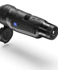 DTI 6/20 Thermal Imaging Camera With AMOLED Display and Night Ops Ready, showing 1.5x optical zoom lens and button controls.