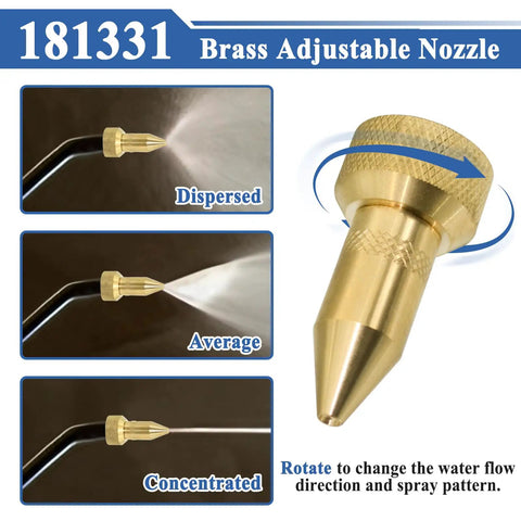 2 Pack Brass Lawn Sprayer Adjustable Nozzle Kit 181331 Built For Yard Work Lawn Care And Irrigation With Smooth Flow Control