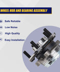 Front Wheel Bearing And Hub Assembly 513294 For Nissan Altima 2007-2012 2.5L Four Wheel ABS 29 Spline 5 Lug Bolts