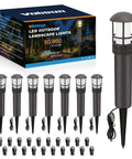 Solar Pool Lights For Above Ground Pools, 8-Pack Low-Voltage Pathway Lights, Outdoor Waterproof Aluminum Housing, 3000K Warm White