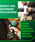 36V MultiVolt Cordless Triple Hammer BOLT Impact Driver Kit With Case used in tightening applications