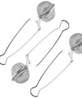 Stainless Steel Tea Infuser Ball Strainer With Handle 3 Pack Ultra Fine Mesh Filter For Loose Leaf Tea Spices And Seasonings Rust Proof Durable