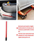 Beefy Heavy Duty Jack Handle Extension for Hydraulic Bottle Jacks With No Slip Sleeve, Easy Install Replacement Accessory shown in use