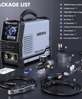Beefy 50 Amp Plasma Cutter With Dual Voltage 110V To 220V, Large LED Screen Display, shown with included accessories for DIY projects.