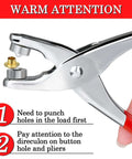Complete 1200 Piece Pro Grade Grommet Eyelet Kit for Fabric and Leather Projects with plier hole punch and instructions.