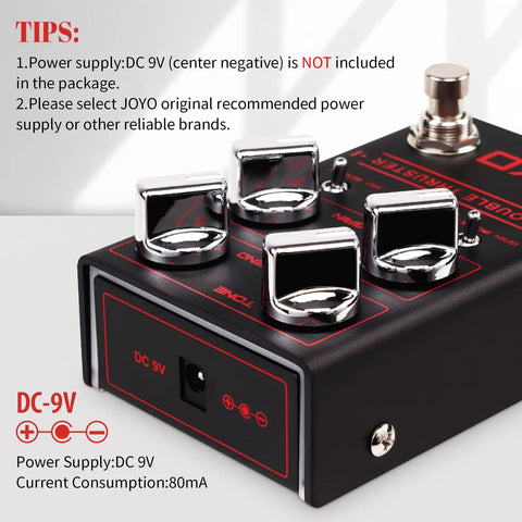 Close-up of Bass Overdrive Pedal With Blend Dial For Clean Mix And Edge Mid And Gain Boost Switches Tone Volume And Gain Knobs