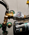 Half Inch Npt Female Flow Indicator With Window Sight Glass And Impeller installed in pipeline