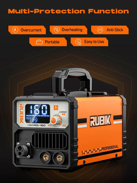 Heavy Duty All In One 3 In 1 MIG Welder For Home Shop 110V Gasless Flux Core MIG Lift TIG And Stick Multi Process Inverter