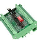 Top view of Eight Channel NPN And PNP To NPN Logic Level Converter Module For 5V And 24V Signals showing circuit components.