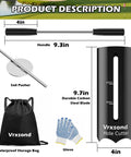 Pro Grade Portable Golf Hole Cutter Kit With 4 Inch And 6 Inch USGA Standard Holes, Detachable Handle, bag, glove, soil pusher