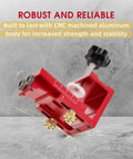 Top Shelf Pocket Hole Jig Kit For Woodworking Rugged Aluminum Guide showcasing CNC machined design for strength and stability.