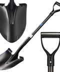 Carbon Fiber Garden Shovel With Round Blade And D Grip For Gardening, Landscaping And Construction, ultra lightweight