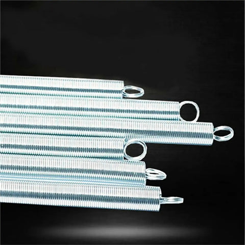 Heavy Duty Galvanized Double Loop Tension Spring 12 Inches Long Wire Steel For DIY Projects, showing multiple steel springs.