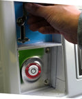 Solid Vending Machine Lock And Keys Replacement Kit For Drink Snack Soda Dispensers Plus Heavy Duty Keyed Cylinder Security Hardware For Game Room Arcades Metal Or Wooden Cabinets And Fences With Super Easy Install And Keep Your Gear Locked Down installed on metal cabinet door