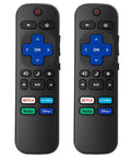 Pack Of 2 Replacement Remote For Roku TV Compatible With TCL Roku Hisense Roku And Onn Roku Models Not For Roku Stick Box Or Players Back Up Remote