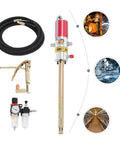 50 To 1 Ratio Air Operated Grease Pump With High Pressure Oil Injector Universal Gun Oil Water Separator And 4 Meter Hose