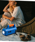 Lurrose Premium Plastic Crank Handle With 12Mm Hole Ergonomic Grip Ideal For Milling Machines Generators And RV Vent Replacement Heavy Duty Industrial Tool For Camping Power Projects And Durable Outdoor Use with blue flashlight and camper.