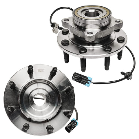 4WD Front CV Axles With Wheel Bearing Hubs Replacement For Chevy GMC Silverado Sierra 1500HD 2500HD 3500 heavy-duty 8 lug hubs
