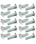1/4-20 T Track Bolts 20 Pack For T Track And T-Slot Universal Track Hardware For Woodworking Jigs And Fixtures Pro-Grade Heavy-Duty Jig Bolts 