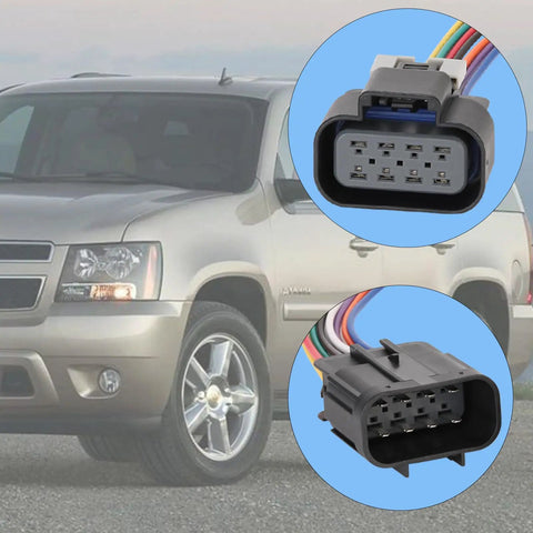 Chevrolet Silverado 8 Pin Headlights Connector Harness Plug And Play Wire for 2007-2015 Silverado 1500 2500 3500 HD close-up
