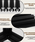 Close-up of black Eight Pack 100mm V Slot Aluminum Extrusion Profiles 2020 Series European Standard Anodized Linear Rail