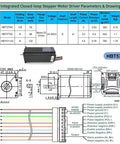 Straight Up Precision Nema 23 Sliding Table Kit With Linear Rail Stage And Electric Handwheel For Built Different Cnc Workbenches And Smooth Xyz Axis Motion On Six Hundred Mm Tracks diagram showing stepper motor specs and wiring details.