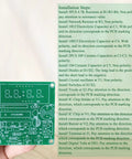 Hands On Soldering Practice Kit For A 4 Bit Clock Project With DIY Electronics Kit Included Alarm Countdown Stopwatch Functions And Clear English Instructions For Beginners And Hobbyists, green PCB with display and components